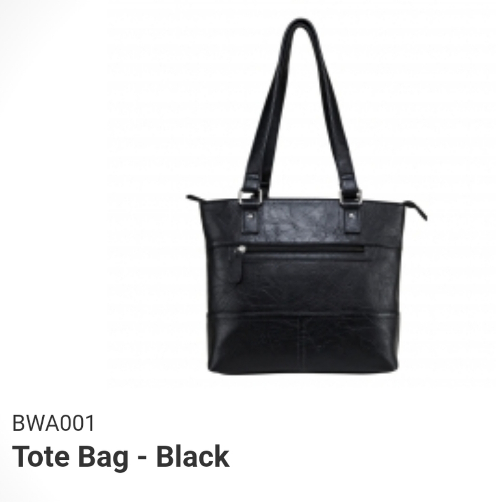 VISM Black Conceal Carry Tote Purse